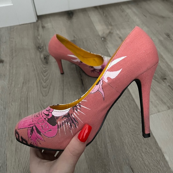 Ed Hardy High Heels Size 8 - Picture 6 of 7